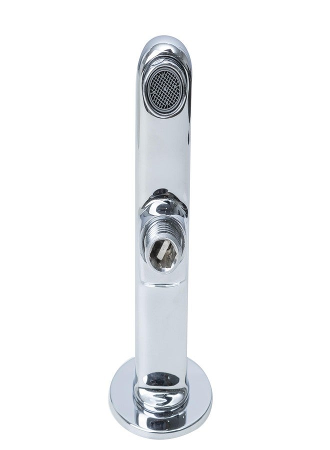 PARRYWARE OVALO Series Wall Mount Bath TUB SPOUT with Button (Chrome) | with Wall Flange, Provison for Hand Shower | Spout for Bathrub, Shower Area, Bathroom/Toilet | T5528A1 - Image 4